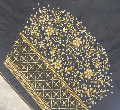 Black Hand Work Blouse