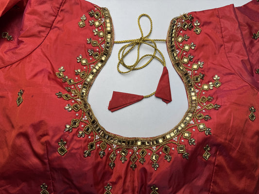 Red Ready to Wear Blouse