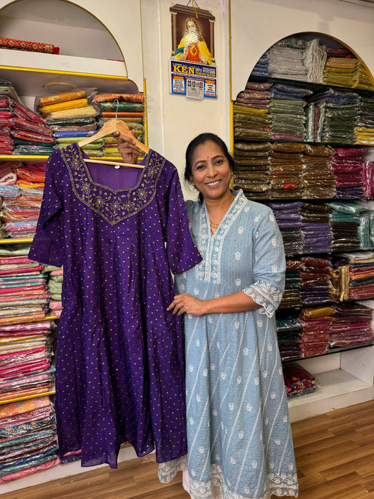Purple Ready to wear Kurthi