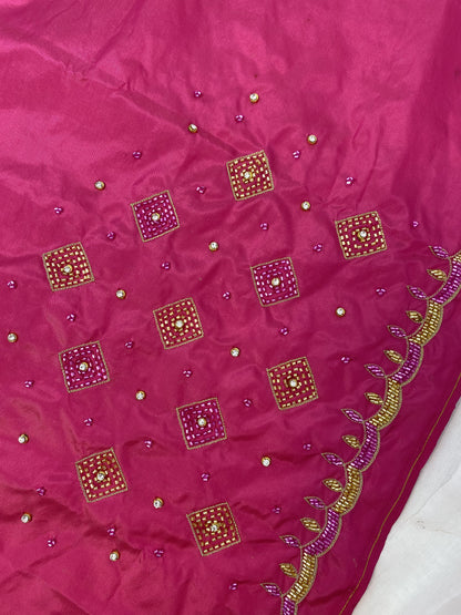 Pink Hand Work Blouse