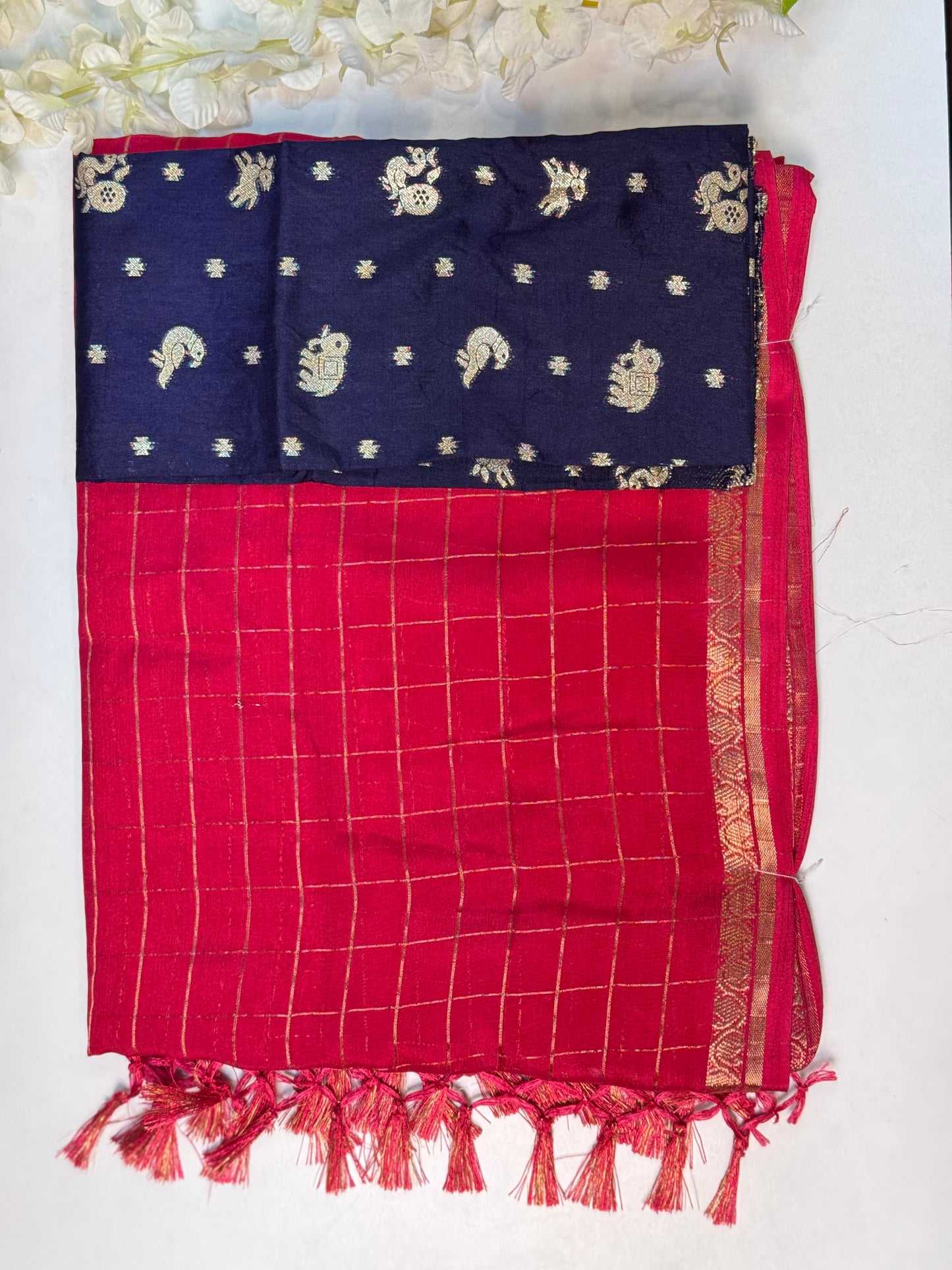 Pink Chiffon Saree