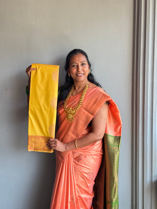 Yellow Soft Silk Saree