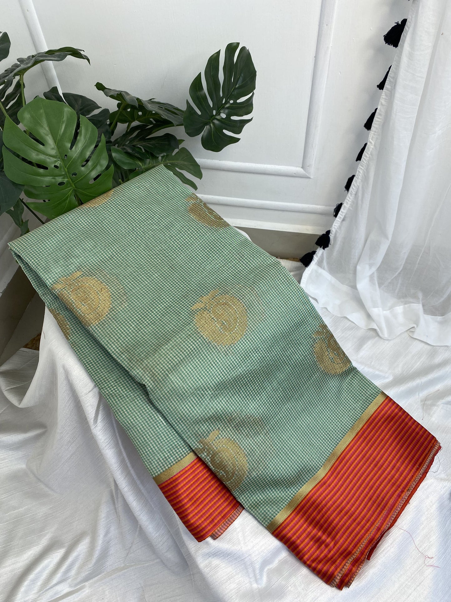 Light Ramagreen Soft Silk Saree