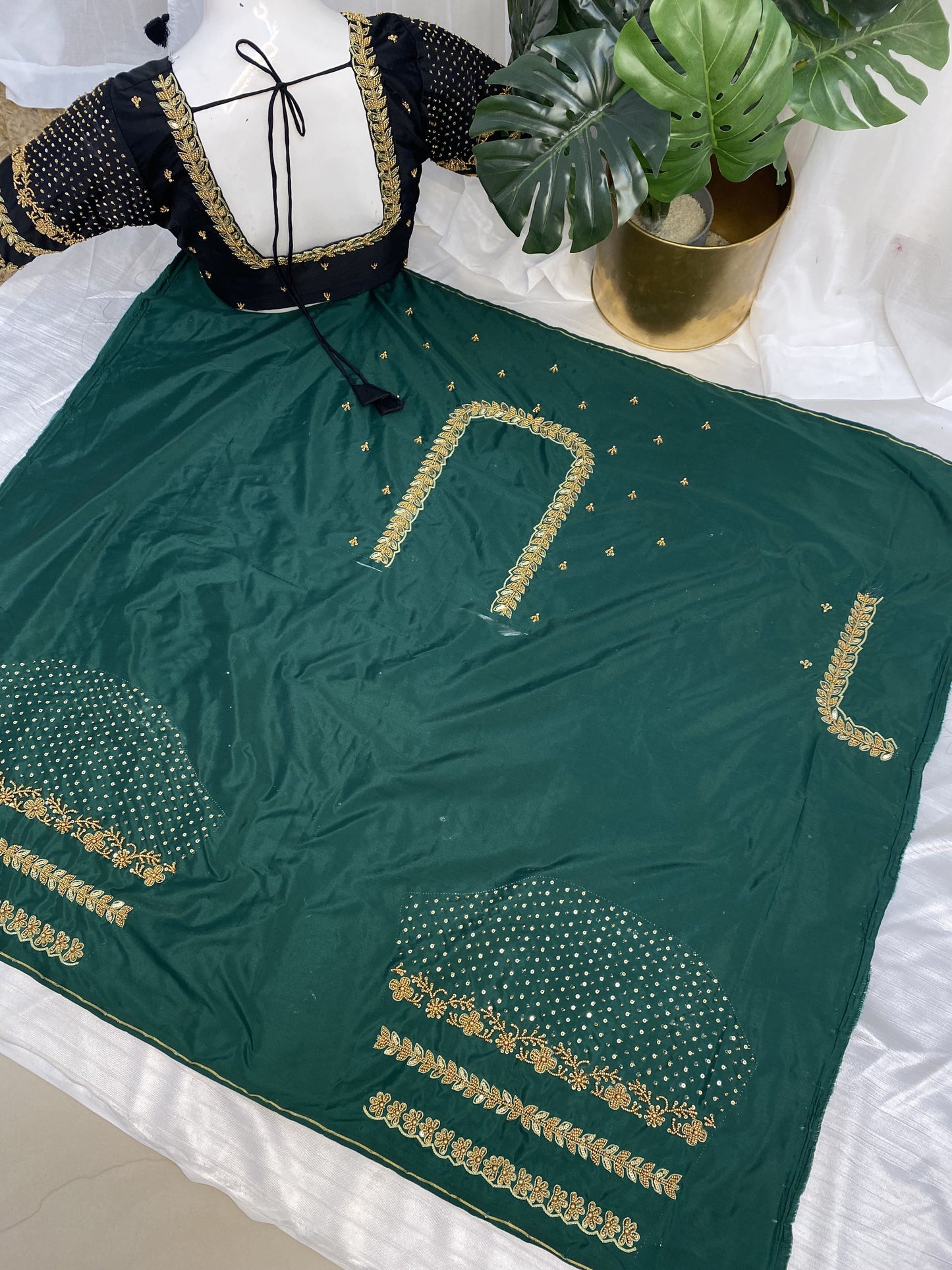 Green Hand Work Blouse