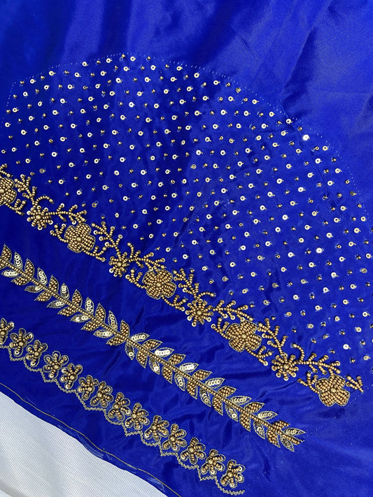 Royal Blue Hand Work Blouse