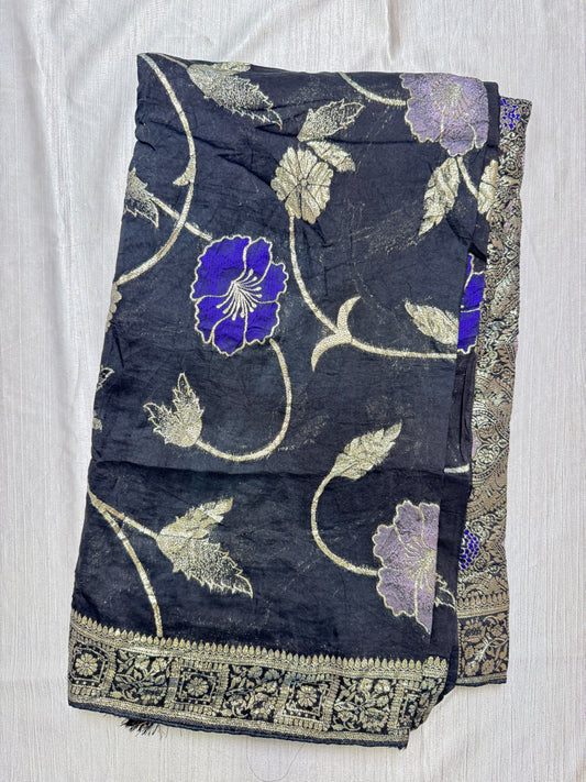 Black Georgette Saree