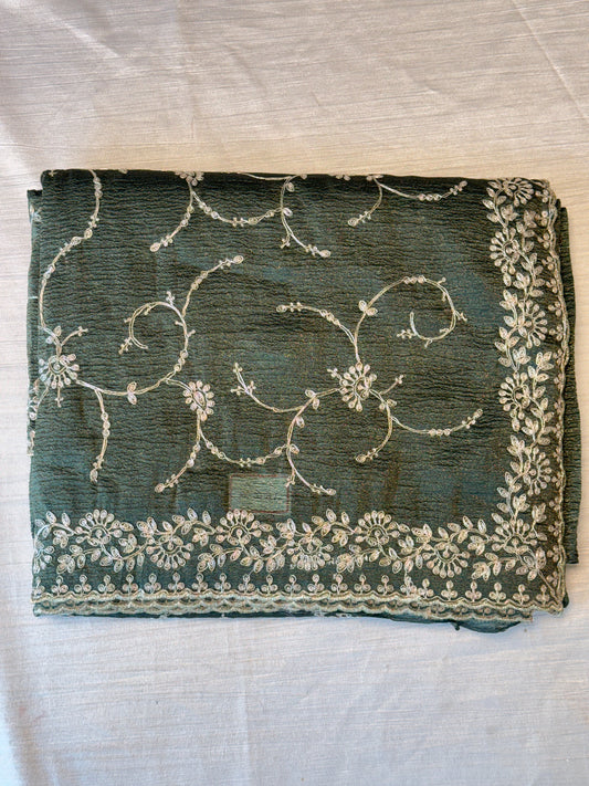 Green Designer Saree