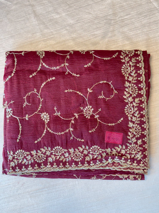 Vintage Purple Designer Saree