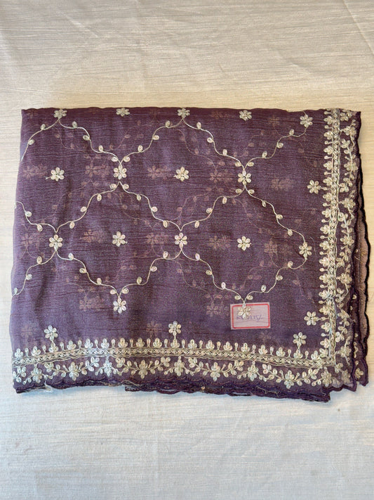Purple Designer Saree