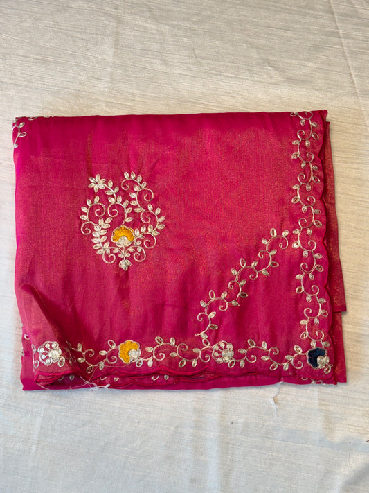 Pink  Designer Saree