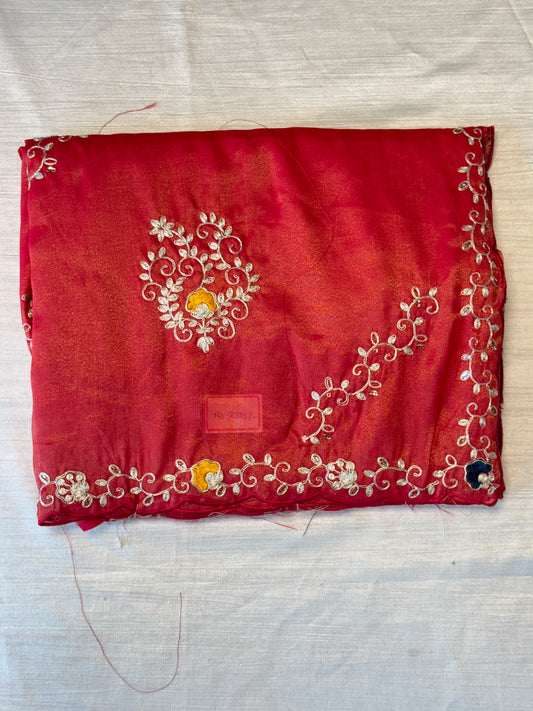 Rose Pink  Designer Saree