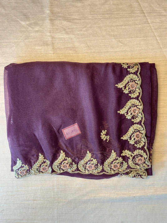 Purple Designer Saree