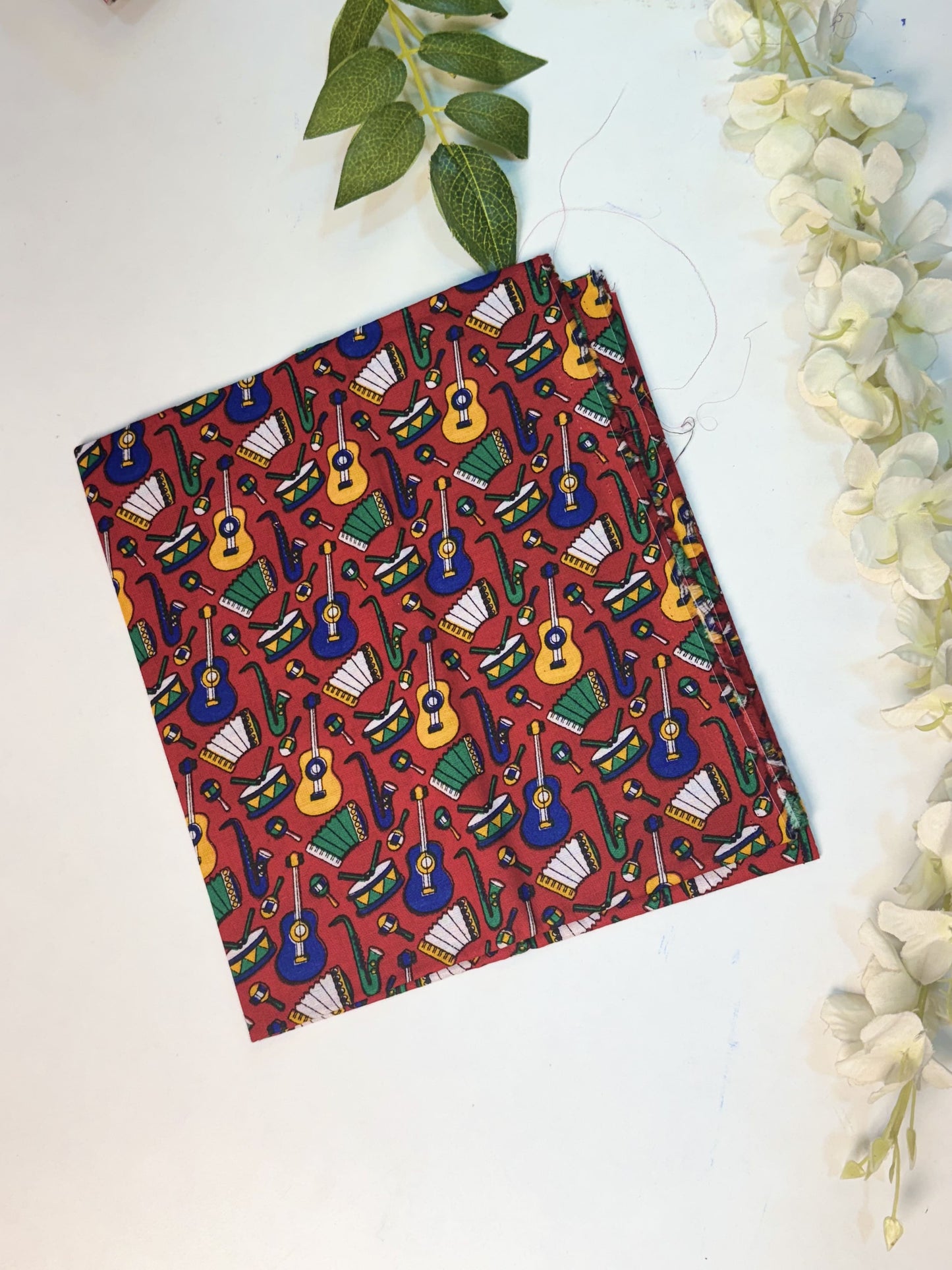 Maroon Printed Cotton Blouse