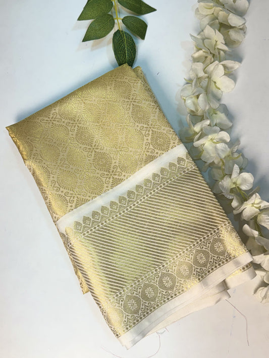 Light Gold Banarasi Silk Blouse