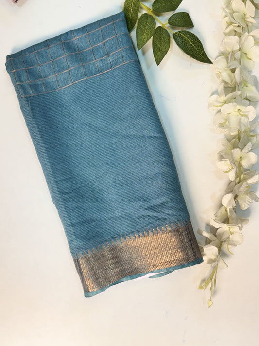 Blue Blouse Material