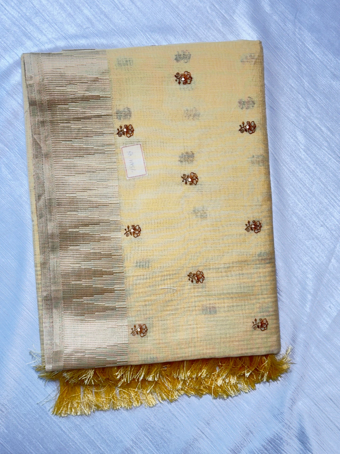 Light Yellow Cotton Saree