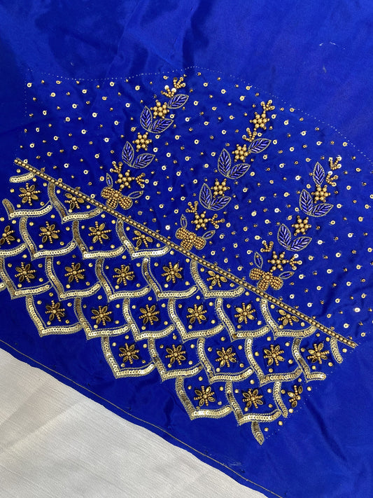 Blue Hand Work Blouse