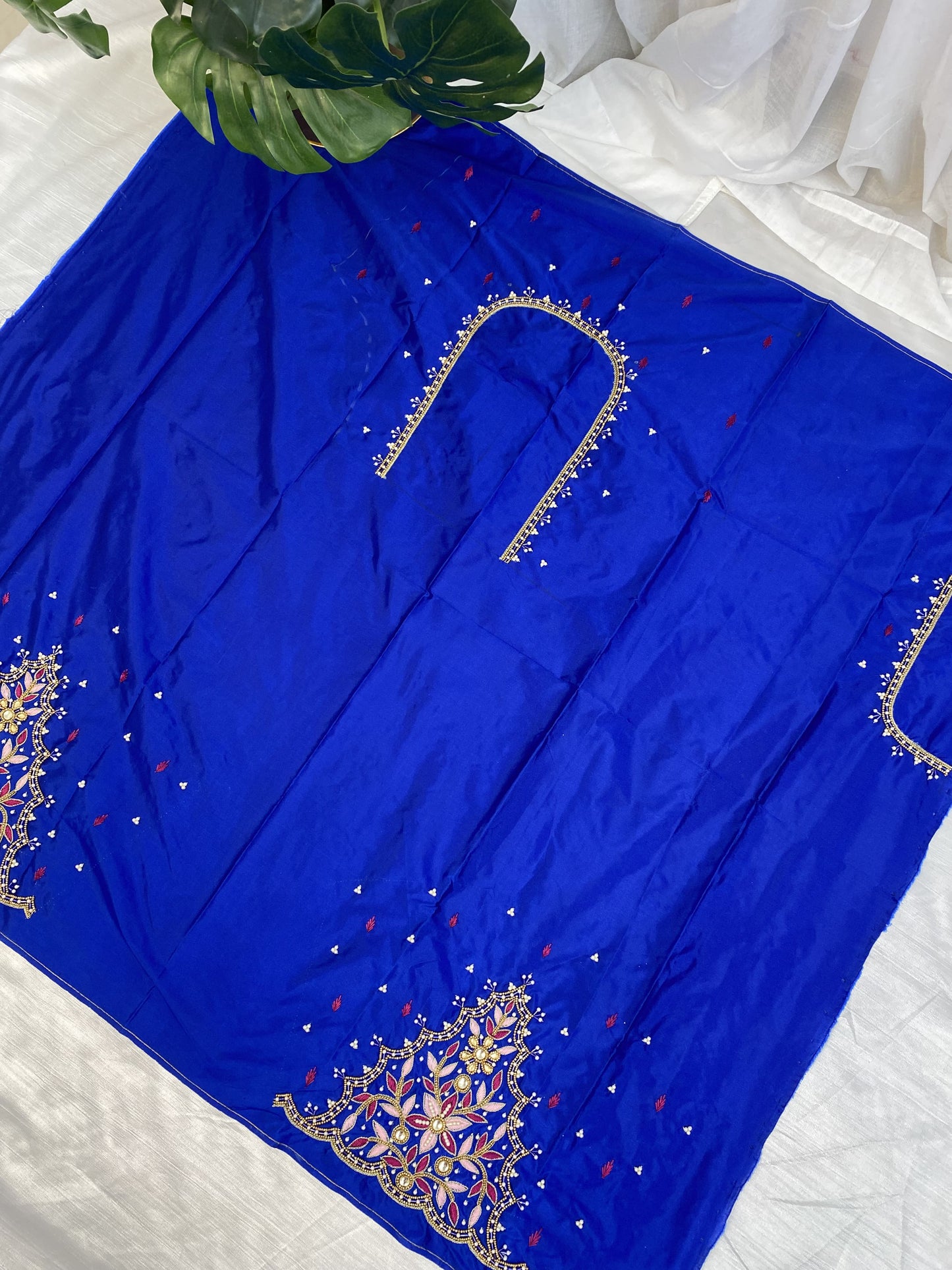Blue Hand Work Blouse