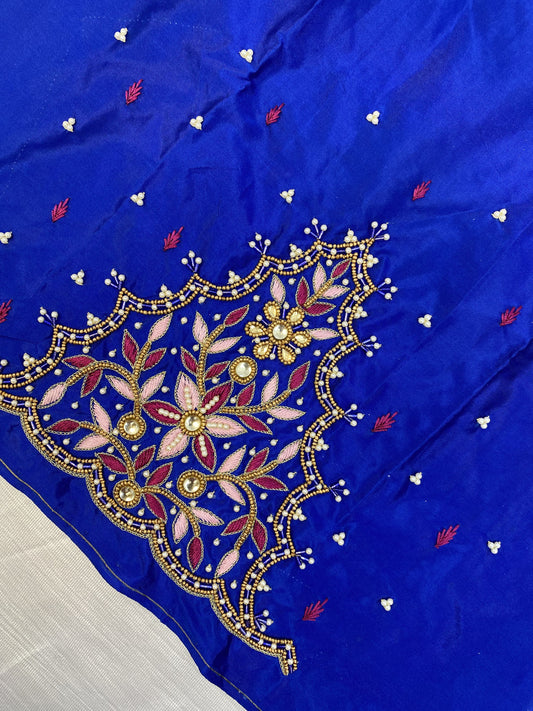 Blue Hand Work Blouse
