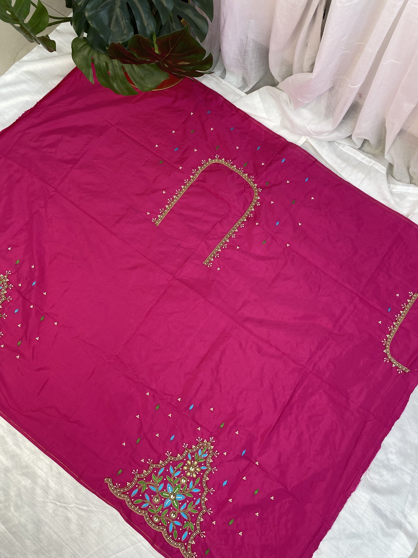 Pink Hand Work Blouse