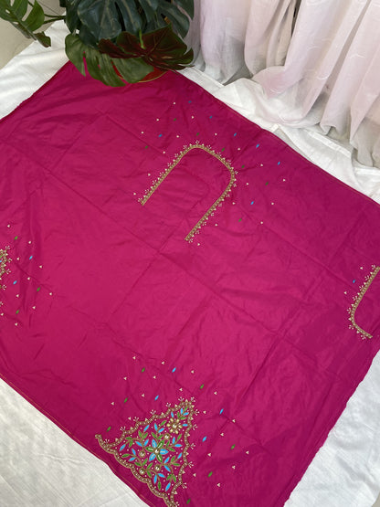 Pink Hand Work Blouse