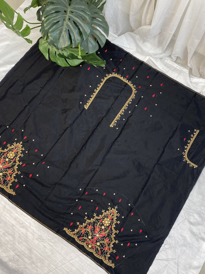 Black Hand Work Blouse