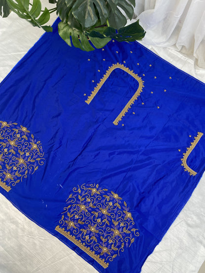 Blue Hand Work Blouse