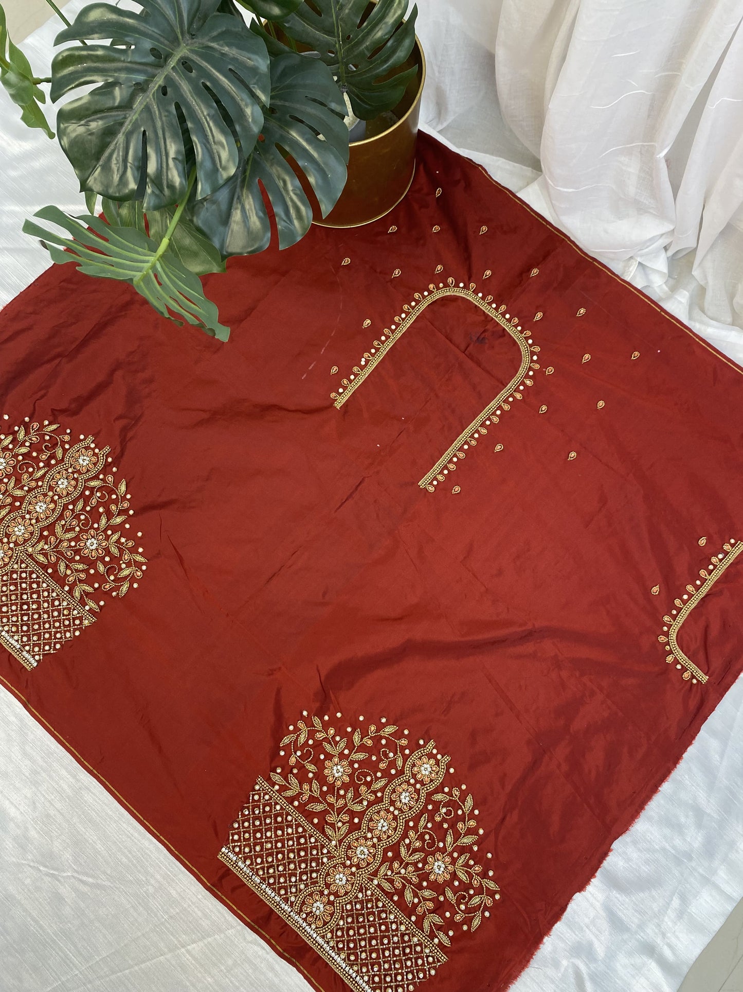 Meroon Hand Work Blouse