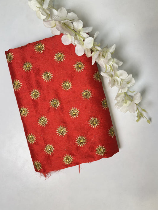 Red  Blouse Material