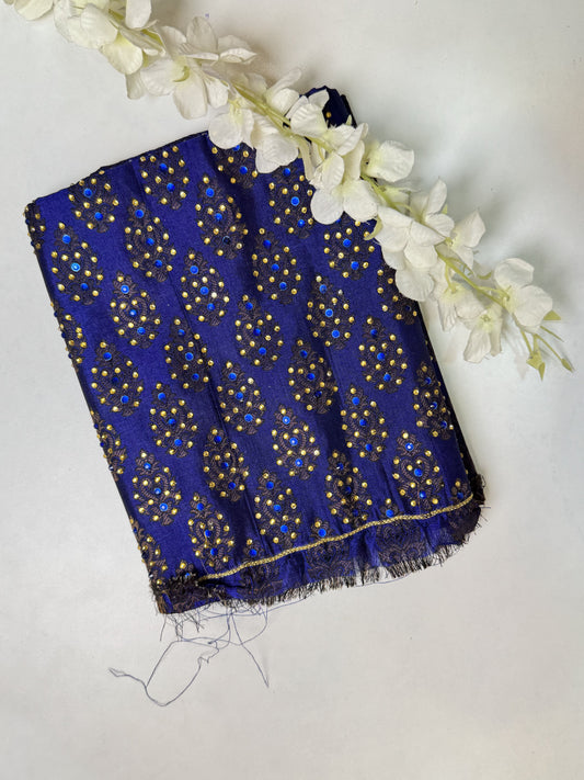 Navy Blue Blouse Material