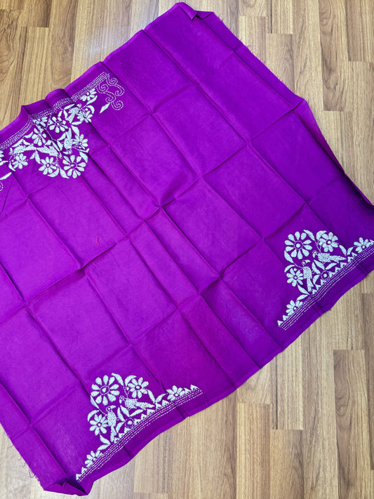 Purple Cotton Blouse Material