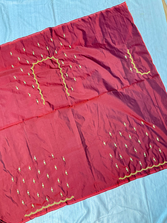 Dark Maroon Hand Work Blouse