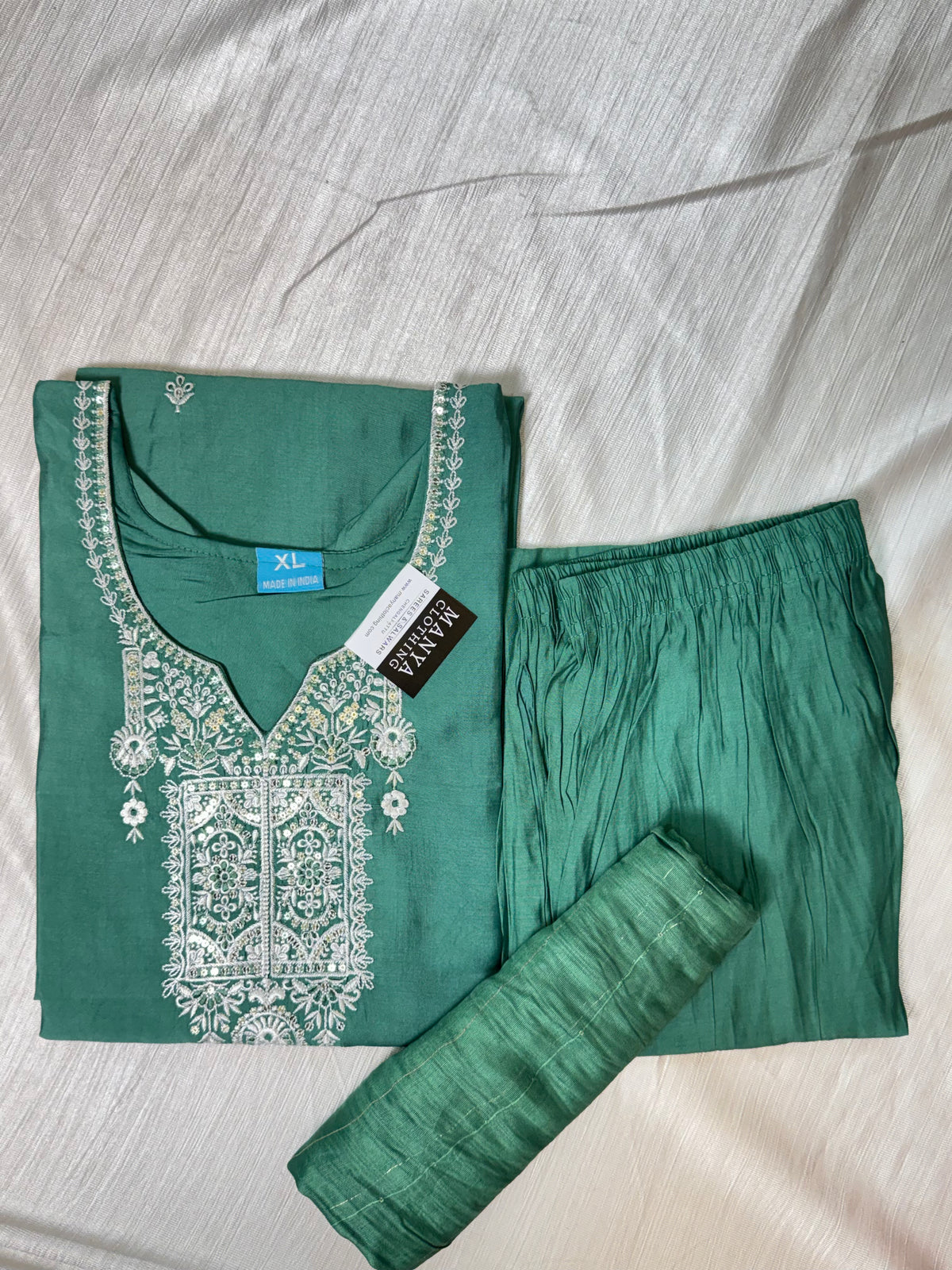 Green Kurti Set