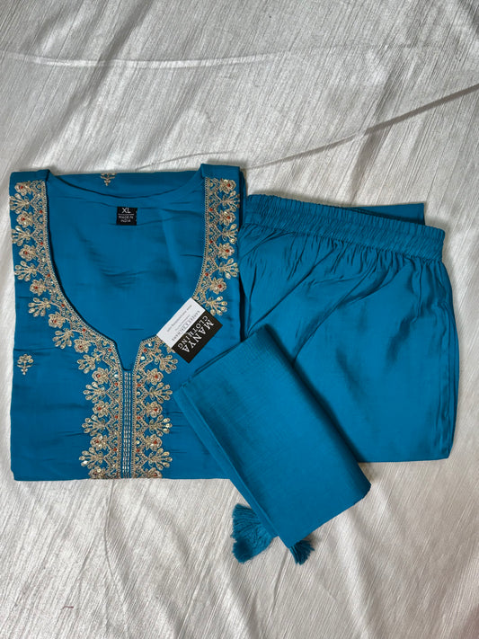 Sky Blue Kurti Set