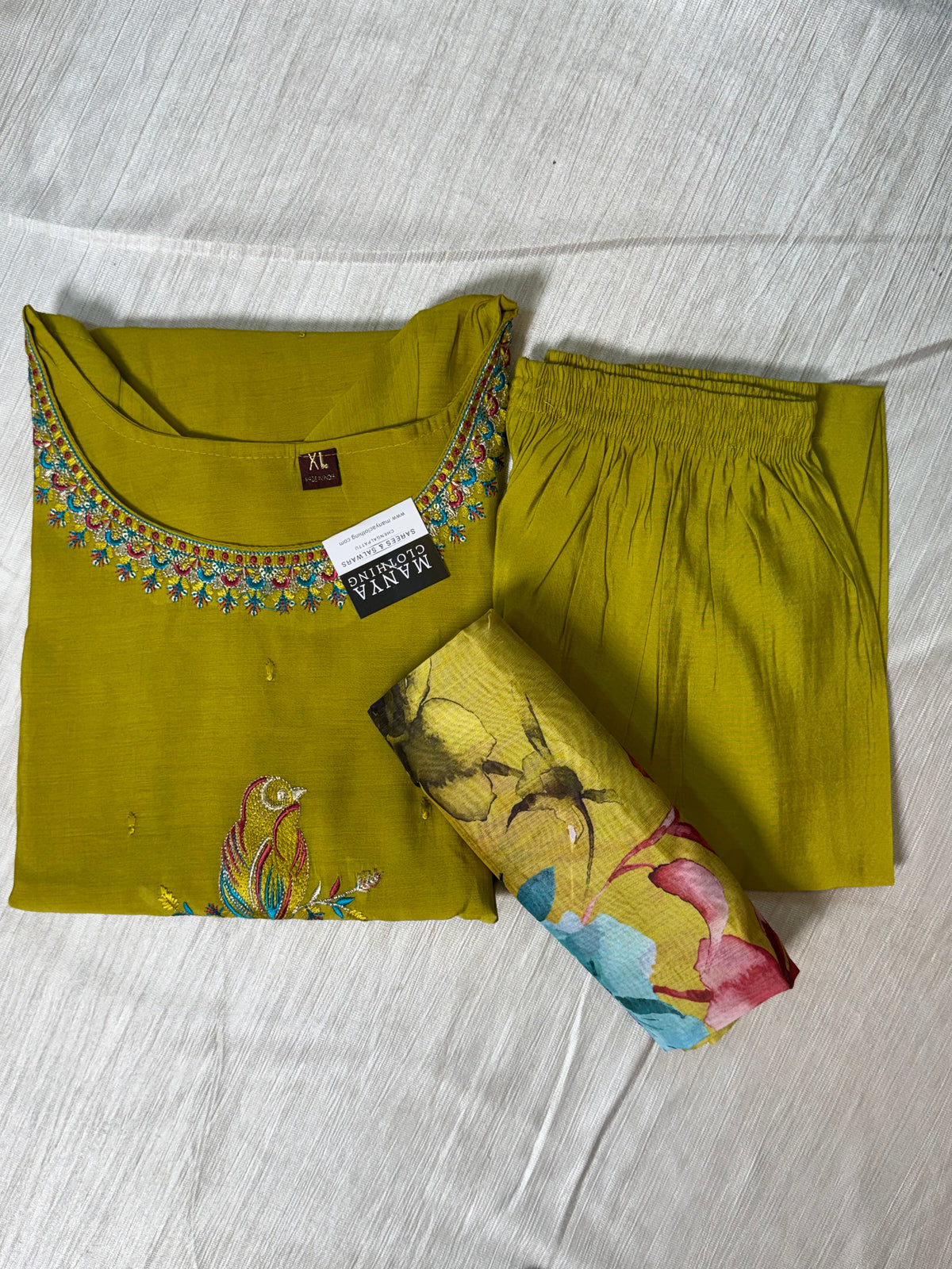 Lemon Yellow Kurti Set