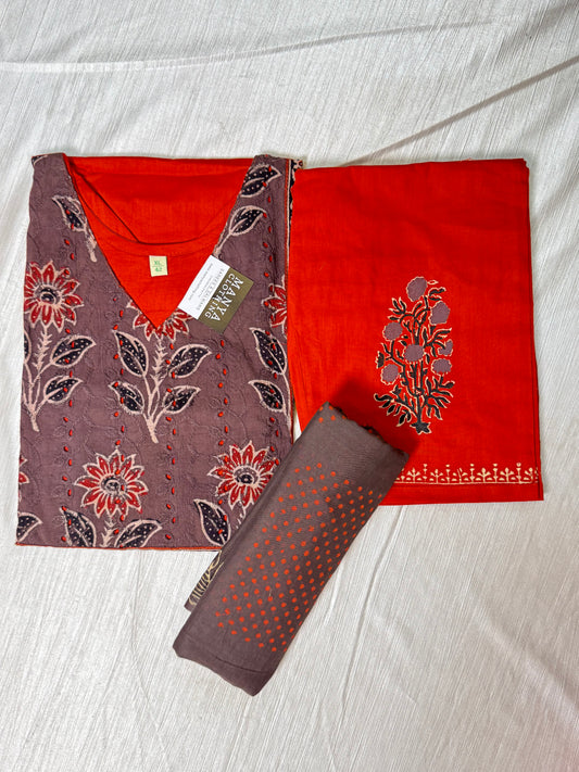 Brown Kurti Set