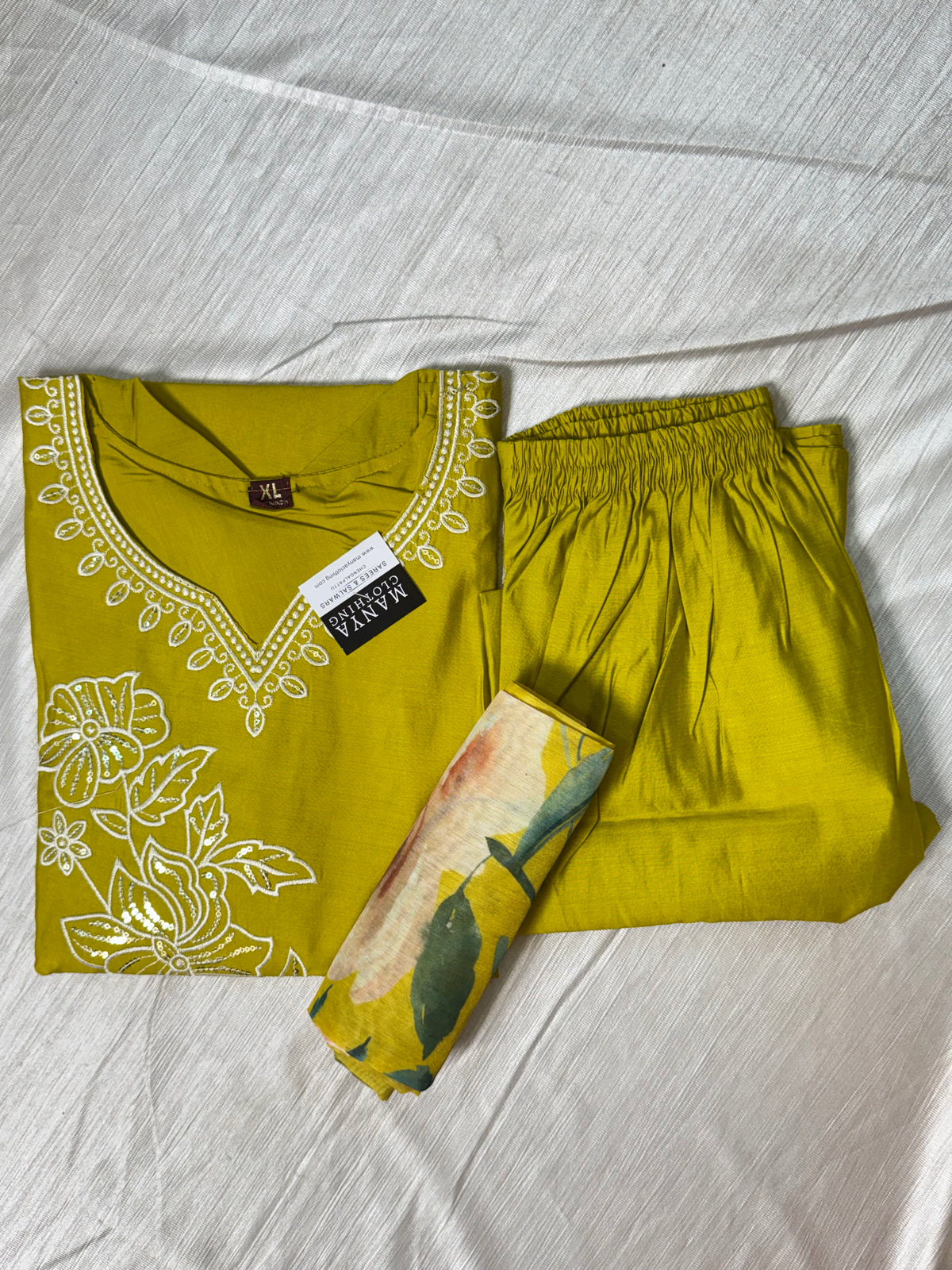 Lemon Yellow Kurti Set