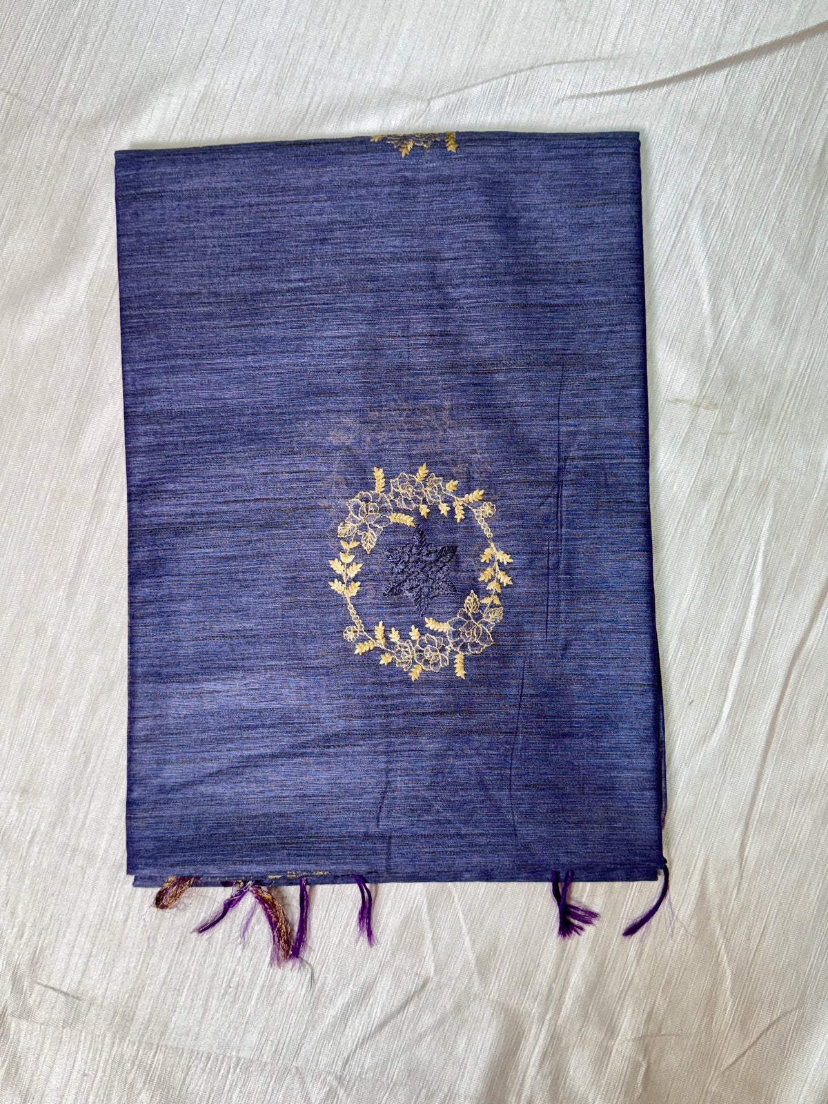 Blue Cotton Saree