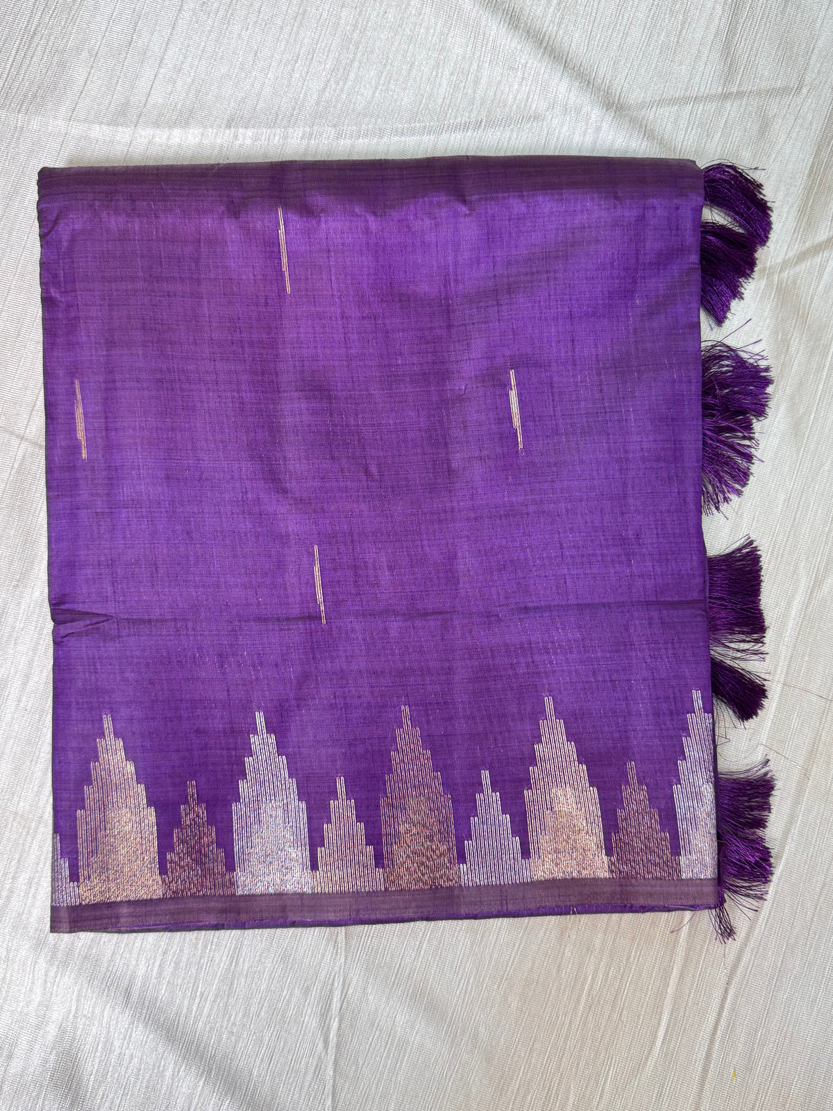 Violet Semi Tussar Saree