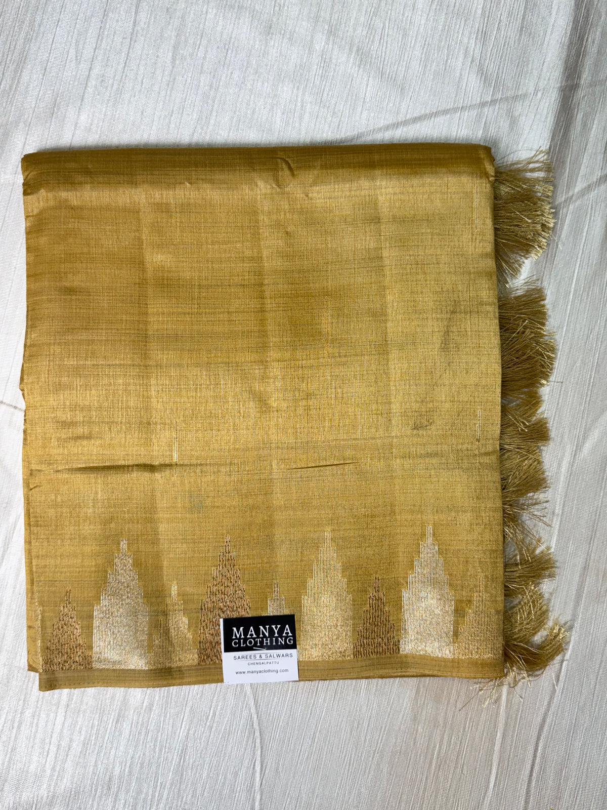 Sandal Semi Tussar Saree