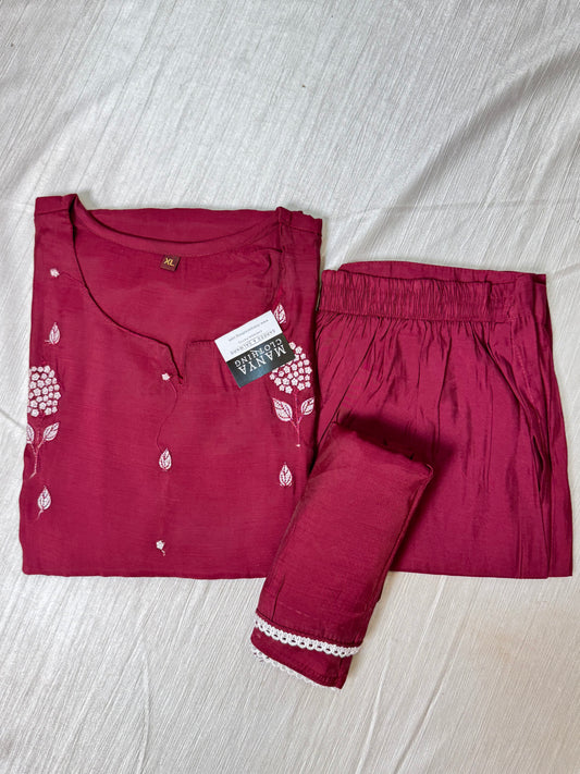 Betanin Pink Kurti Set