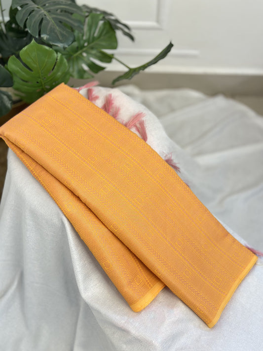 Orange Copper Silk Saree