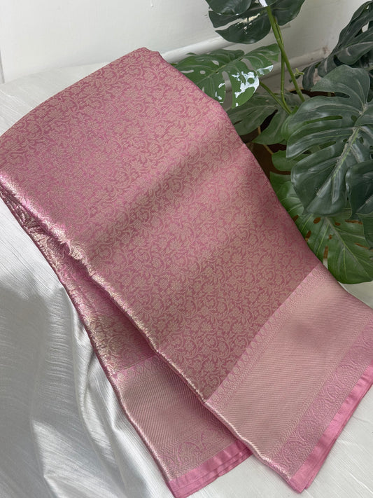 Baby Pink Tissue Saree