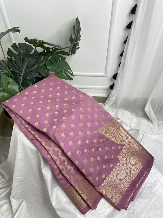 Light Lavender Georgette Saree