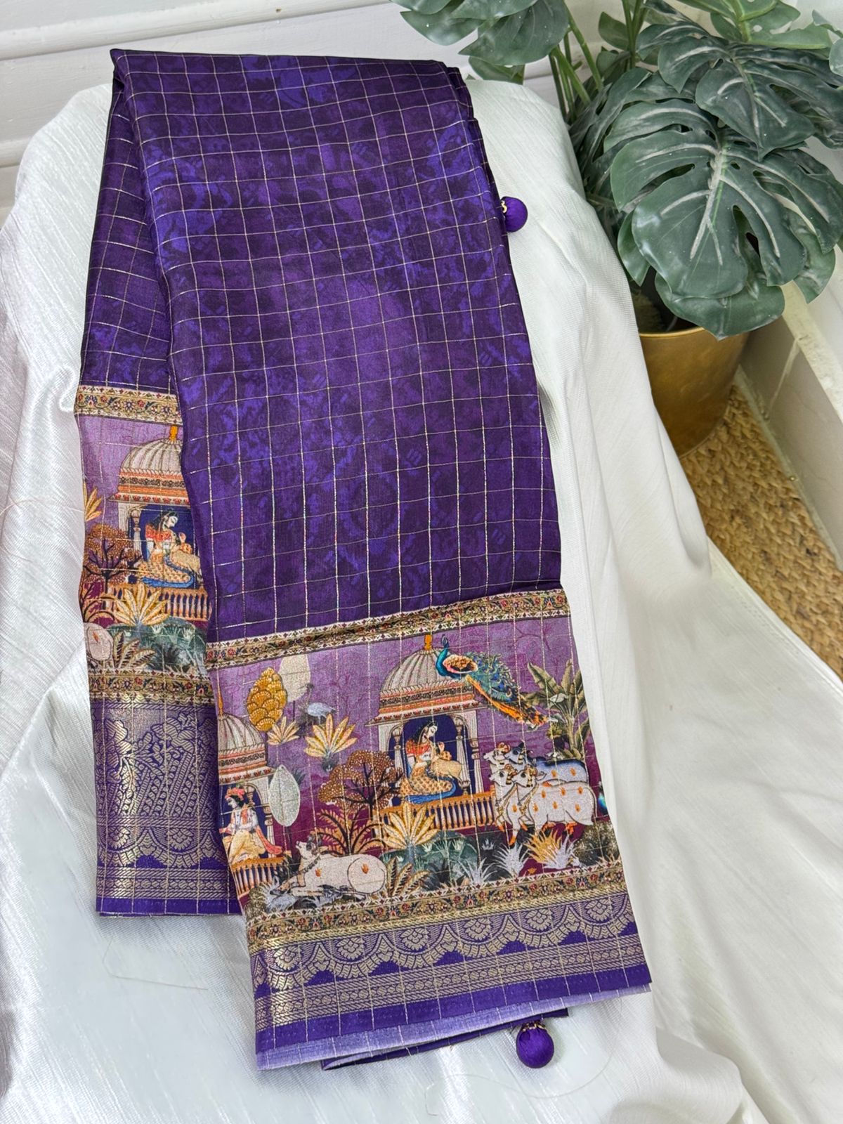Violet Designer Saree