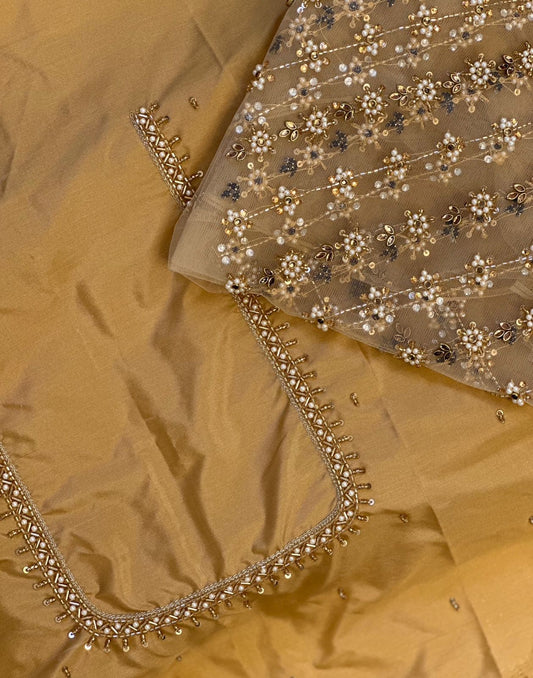 Sandal Hand Work Blouse (Netted)