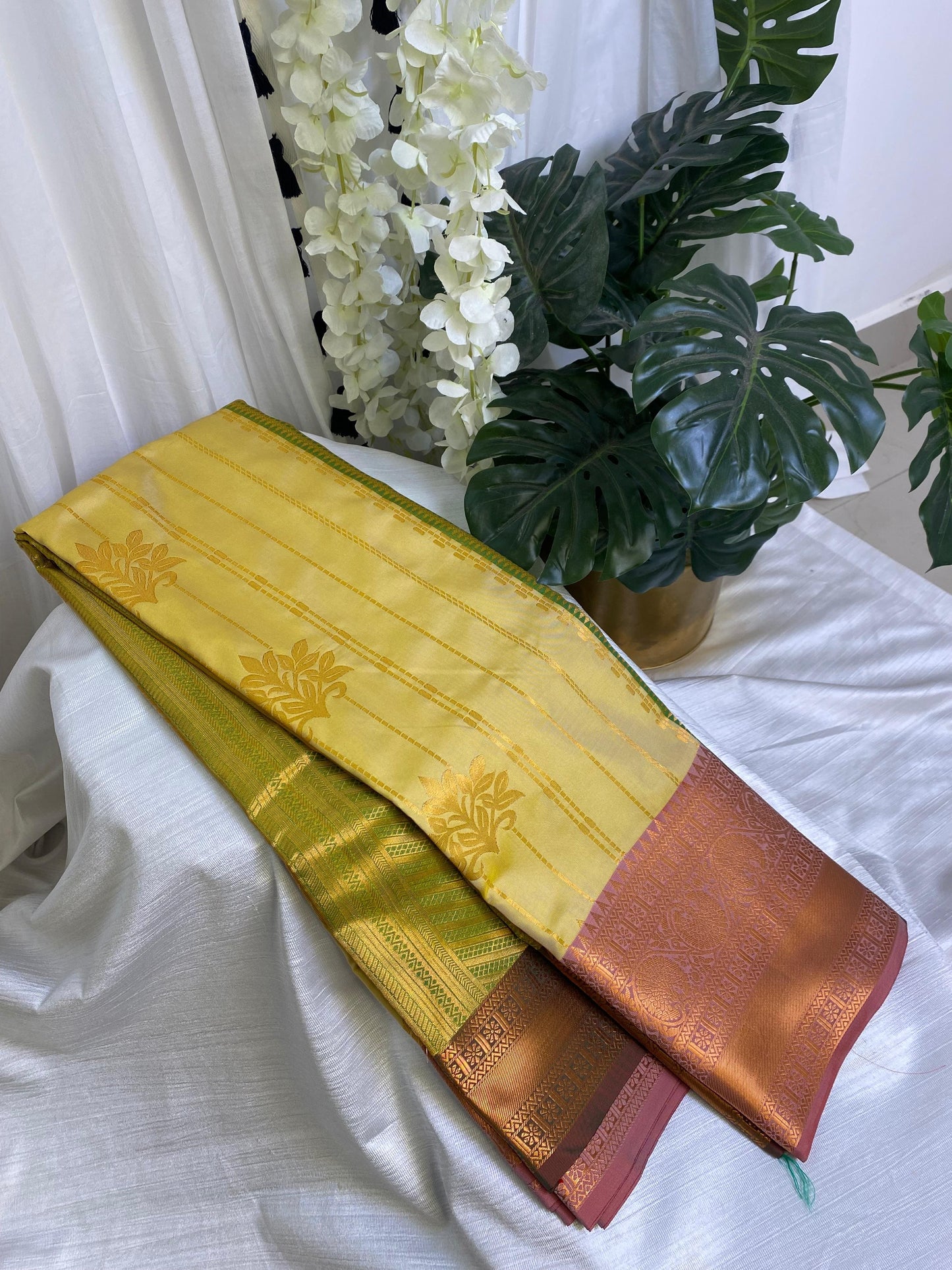 Sandal Semi Silk Saree