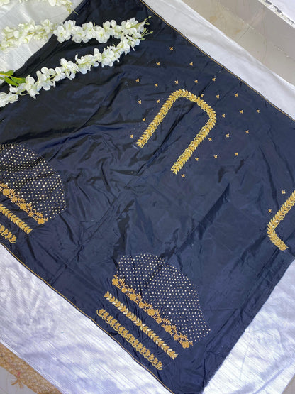 Black Hand Work Blouse