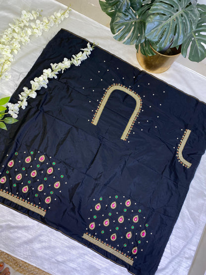 Black Hand Work Blouse