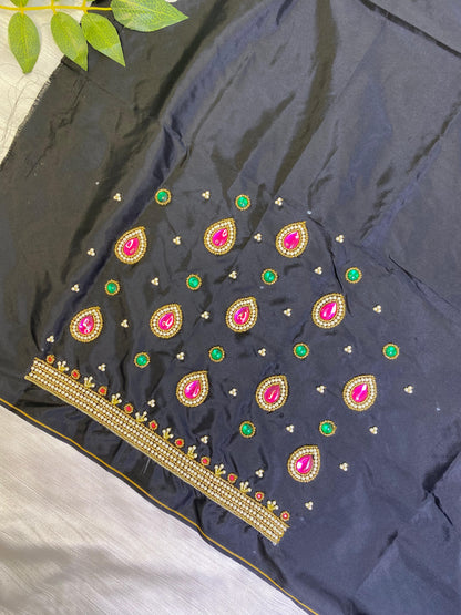 Black Hand Work Blouse